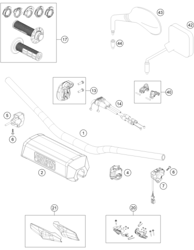 Throttle Cable Complete 4 Stroke (KTM/HVA/GG)...