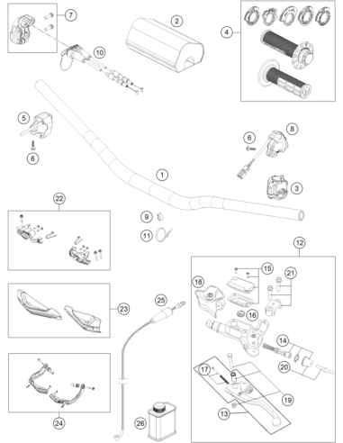 Juego de Puños Abiertos ODI Lock-On Gris...