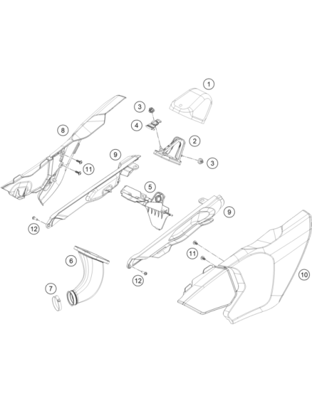 AIR Filter Holding Bracket (KTM/HVA/GG)