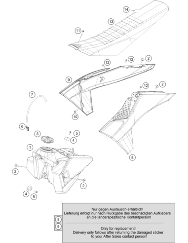 Asiento Completo Original KTM Factory Racing...