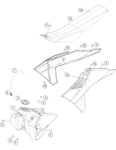 Fuel Tank (KTM/HVA/GG)