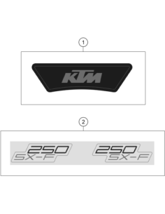 Sticker Start Number Plate (KTM/HVA/GG)