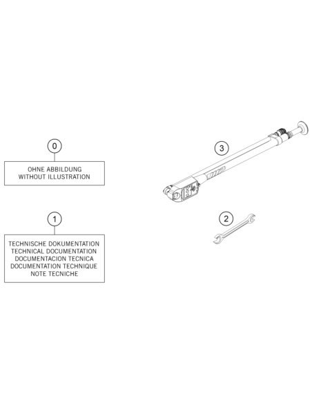 Caballete Negro para Exposición con Bloqueo de Horquilla para Transporte Original KTM/Husqvarna/GasGas