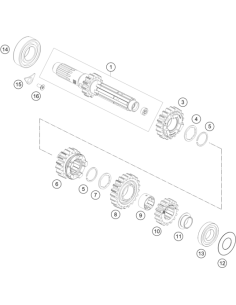 Main Shaft Cmpl. (KTM/HVA/GG)