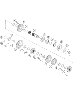 Countershaft (KTM/HVA/GG)