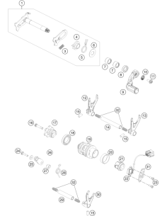 Shift Drum 6 Gear (KTM/HVA/GG)