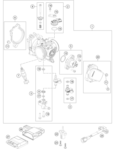 Throttle Body (KTM/HVA/GG) St:60