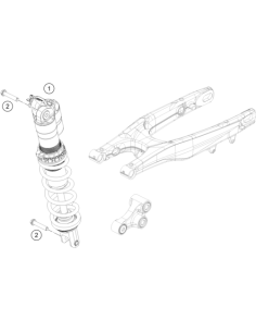 Monoshock 450xc-f / Fx450 / Ex450f (KTM/HVA/GG) St:50