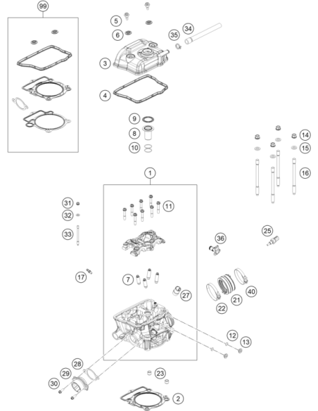 Angle Piece, Engine Breather (KTM/HVA/GG)