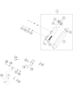 Manifold EXC / FE 450 (KTM/HVA/GG)