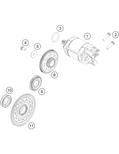 E. Starter Idler Gear 30 Teeth (KTM/HVA/GG)