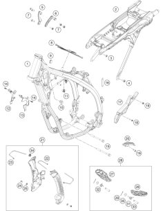 Engine Brace Right (KTM/HVA/GG)