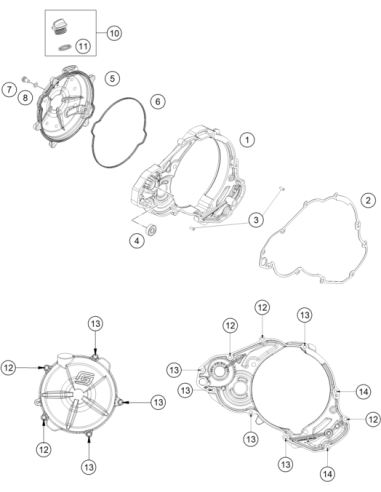 Clutch Cover Outside (KTM/HVA/GG)