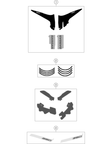 Decal KIT Frame Protection 24 (KTM/HVA/GG)