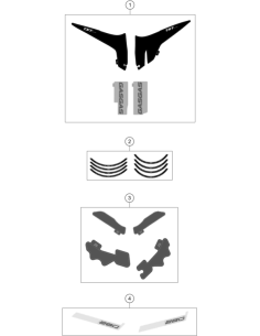 Displacement Label SET TXT 280 (KTM/HVA/GG)