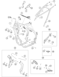 Frame MC 250F (KTM/HVA/GG)