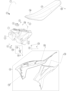 Seat Cover (KTM/HVA/GG)