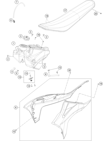 Seat Cover (KTM/HVA/GG)