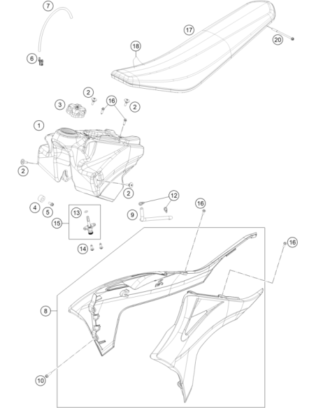 Seat Cover (KTM/HVA/GG)