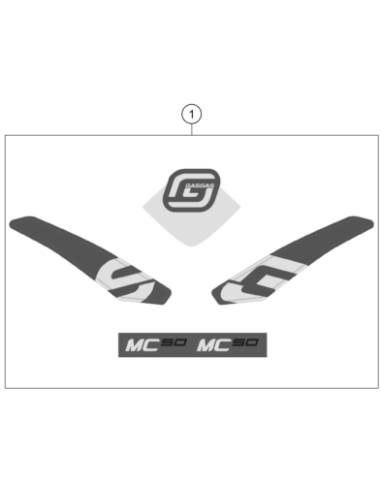 Graphic KIT MC 50 2023 (KTM/HVA/GG)