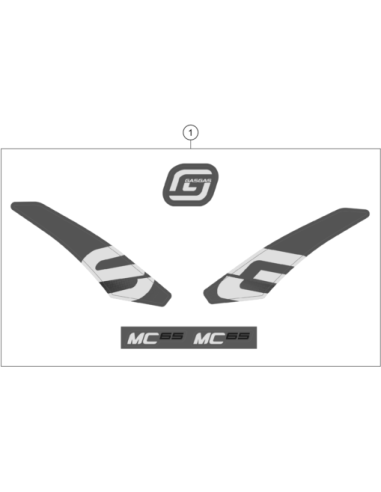 Graphic KIT Mc65 2023 (KTM/HVA/GG)