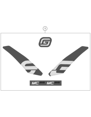 Graphics KIT MC 85  2023 (KTM/HVA/GG)