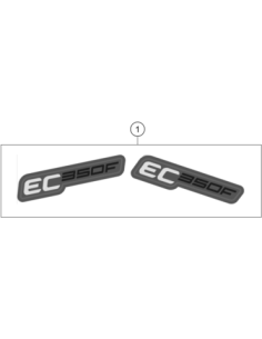Displacement Label Left + Right EC 350F (KTM/HVA/GG)