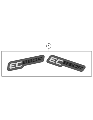 Displacement Label Left + Right EC 350F...