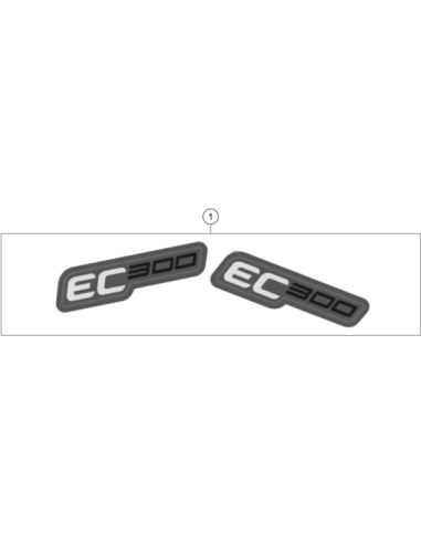 Displacement Label Left + Right EC 300...