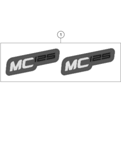Decal SET MC 125 2021 (KTM/HVA/GG)