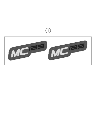 Decal SET MC 125 2021 (KTM/HVA/GG)