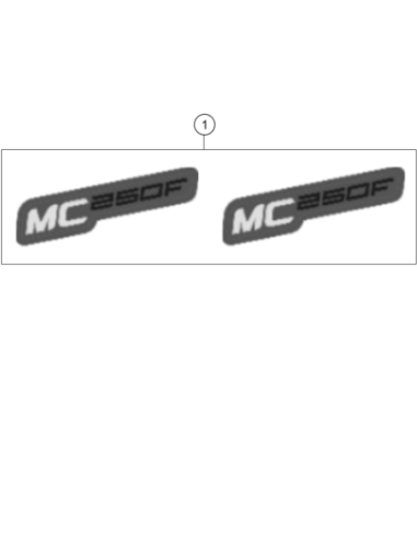Decal SET MC 250F 2021 (KTM/HVA/GG)