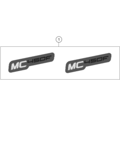 Decal SET MC 450F 2021 (KTM/HVA/GG)