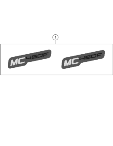 Decal SET MC 450F 2021 (KTM/HVA/GG)