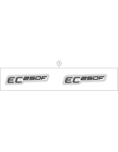 Decal SET EC 250F 2021 (KTM/HVA/GG)