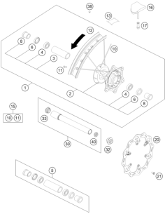 Front RIM 21x1.60 (KTM/HVA/GG)