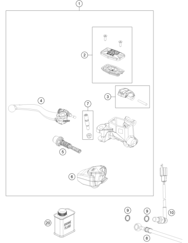 Brake Lever Boot (KTM/HVA/GG)