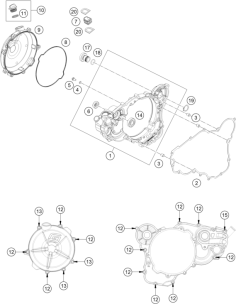 Outer Clutch Cover (KTM/HVA/GG)