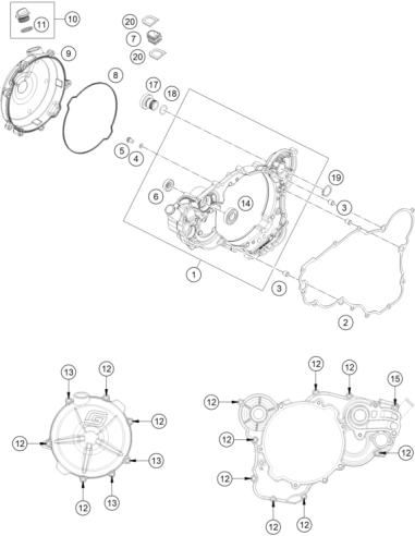 Outer Clutch Cover (KTM/HVA/GG)