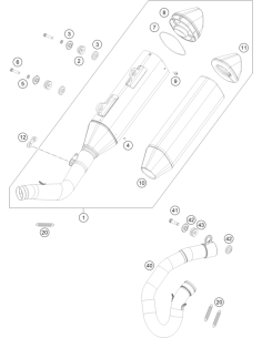 Silencer MC 450 (KTM/HVA/GG)