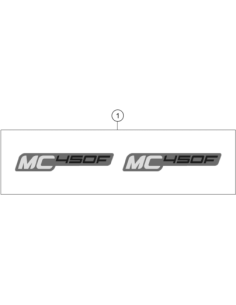 Displacement Sticker SET MC 450F (KTM/HVA/GG) 2