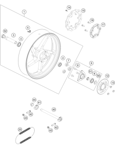 Rear Sprocket, 39 teeth (KTM/HVA/GG) 2