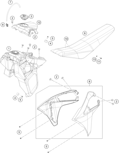 Fuel Tank (KTM/HVA/GG)