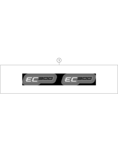 Displacement Sticker SET EC 300 Eu/us (KTM/HVA/GG) 2