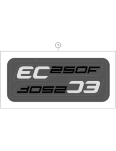 Displacement Sticker SET EC 250F (KTM/HVA/GG) 2