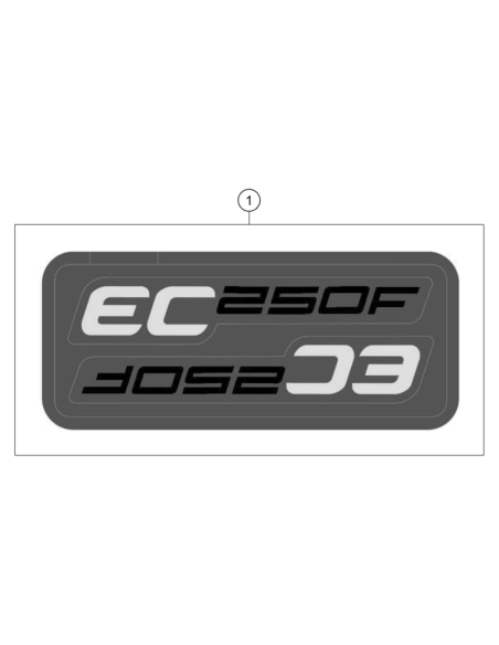 Displacement Sticker SET EC 250F (KTM/HVA/GG)