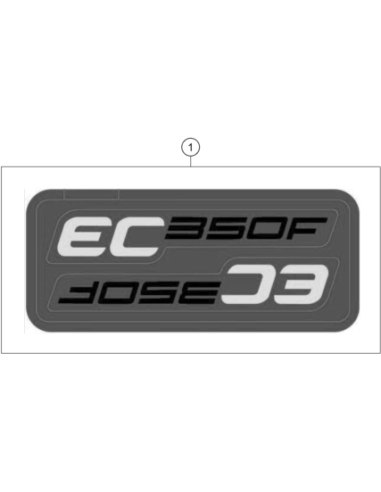 Displacement Sticker SET EC 350F (KTM/HVA/GG)
