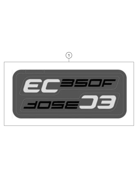 Displacement Sticker SET EC 350F (KTM/HVA/GG)