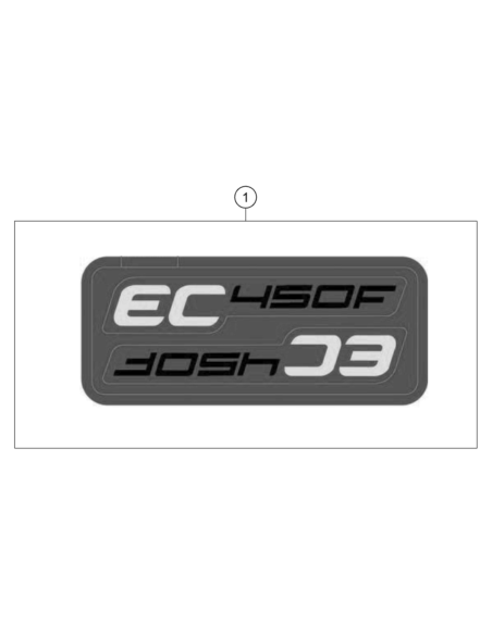 Displacement Sticker SET EC 450F US (KTM/HVA/GG)