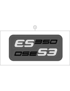 Displacement Sticker SET ES 350 SL (KTM/HVA/GG) 2